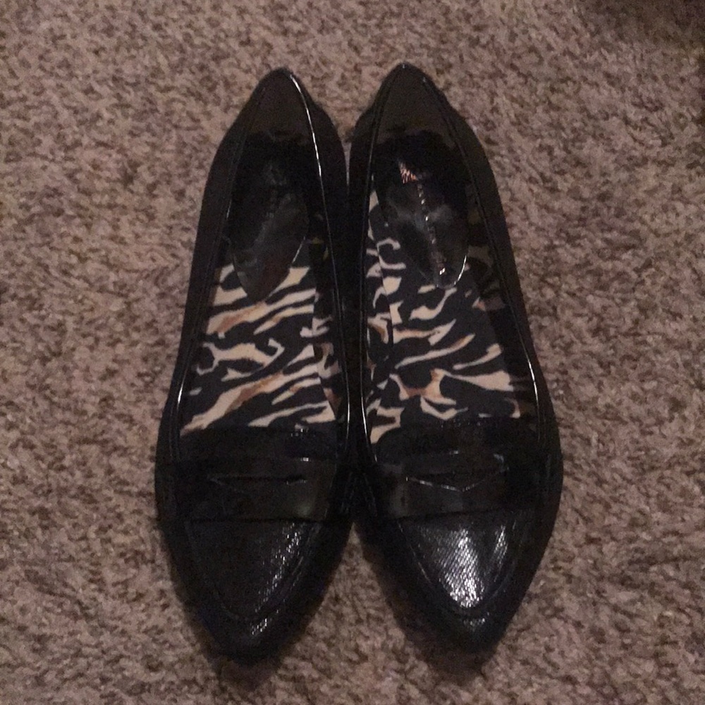 Anne Klein Black Flats